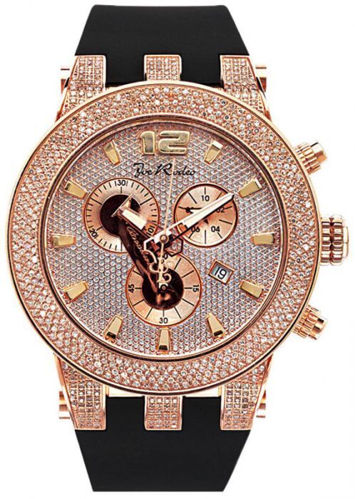 Men s Joe Rodeo Broadway Diamond Rose Gold Watch 5.00ct JRBR6 AJwatches