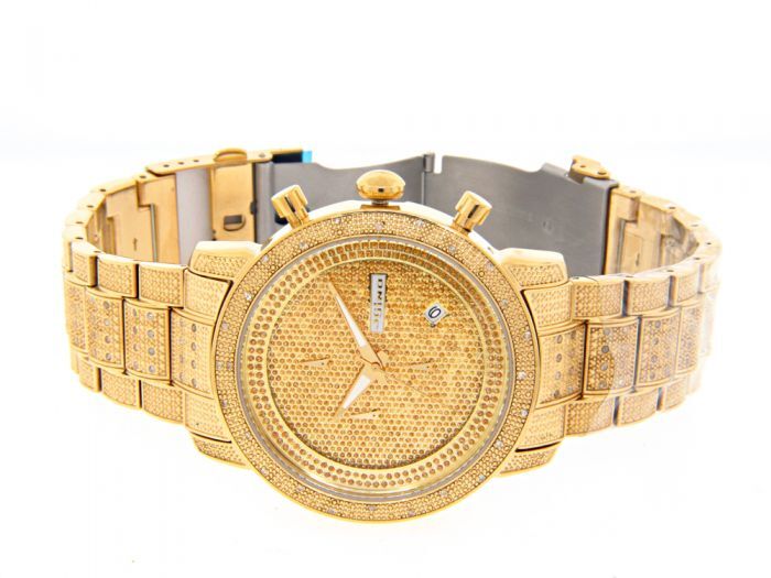 Mens Jojino Diamond Gold Chronograph Watch 1.05ct MJ 1000B AJwatches